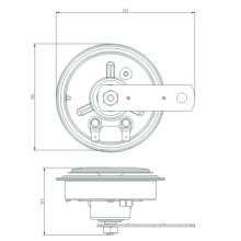 chifre eletrônico da motocicleta chifre 12V / 6A